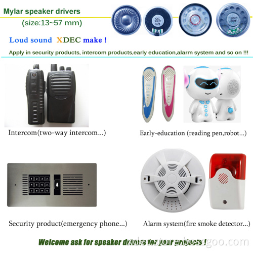 45mm loud sound 20ohm 1w heat detector speaker
